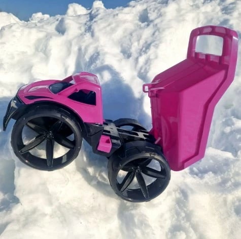 Kamion basculues lodër, Wader, Maximus 64060, 59 cm, plastikë, rozë