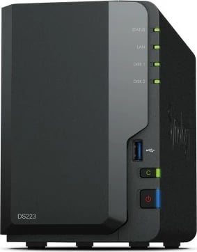NAS Synology DiskStation DS223, Desktop, Realtek RTD1619B, 2 GB, DDR4