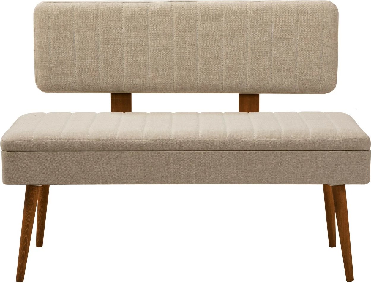 Set tavoline e zgjatshme me karrige, bankë dhe konsol (6 copë), Skye Decor, Vina Bench 04 1005, ngjyrë arre, krem