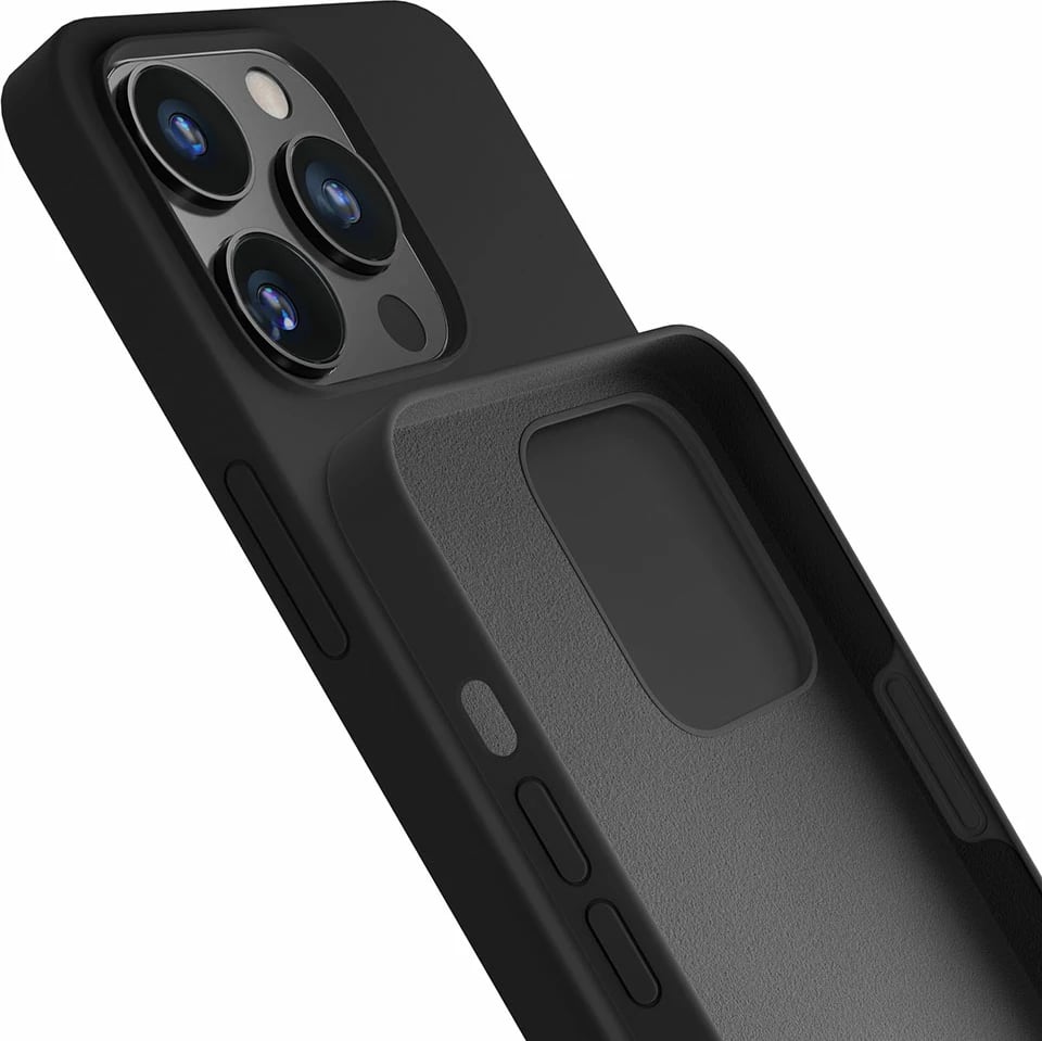 Mbështjellës silikon për celular 3mk, iPhone 14 Pro, i zi