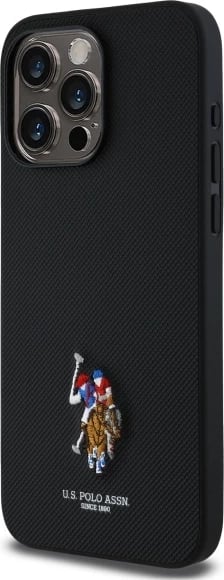 Mbështjellës U.S. Polo Assn. USHCP15XPEMK për iPhone 15 Pro Max 6.7", i zi