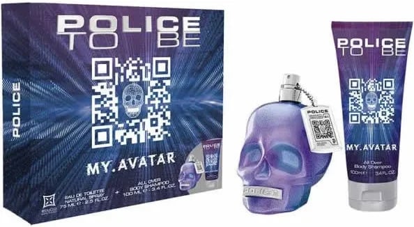 Set Eau de Toilette dhe Shampon trupit POLICE To Be My Avatar unisex 75ml 2 copë