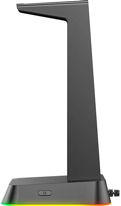 Mbajtës kufjesh ONIKUMA ST-2, me 3x USB 2.0, RGB, i zi