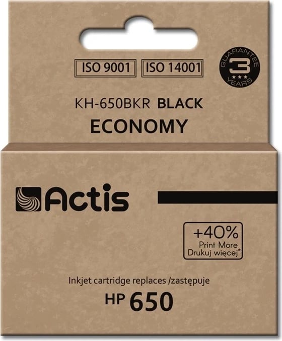 Ngjyrë zëvendësuese Actis KH-605BKR për printer HP, e zezë 