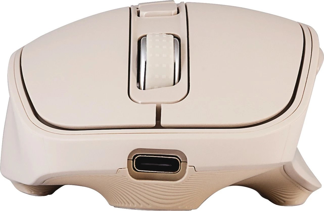Maus wireless YENKEE SLIDER YMS 2080BG, 2400 DPI, 6 butona, Bezhe