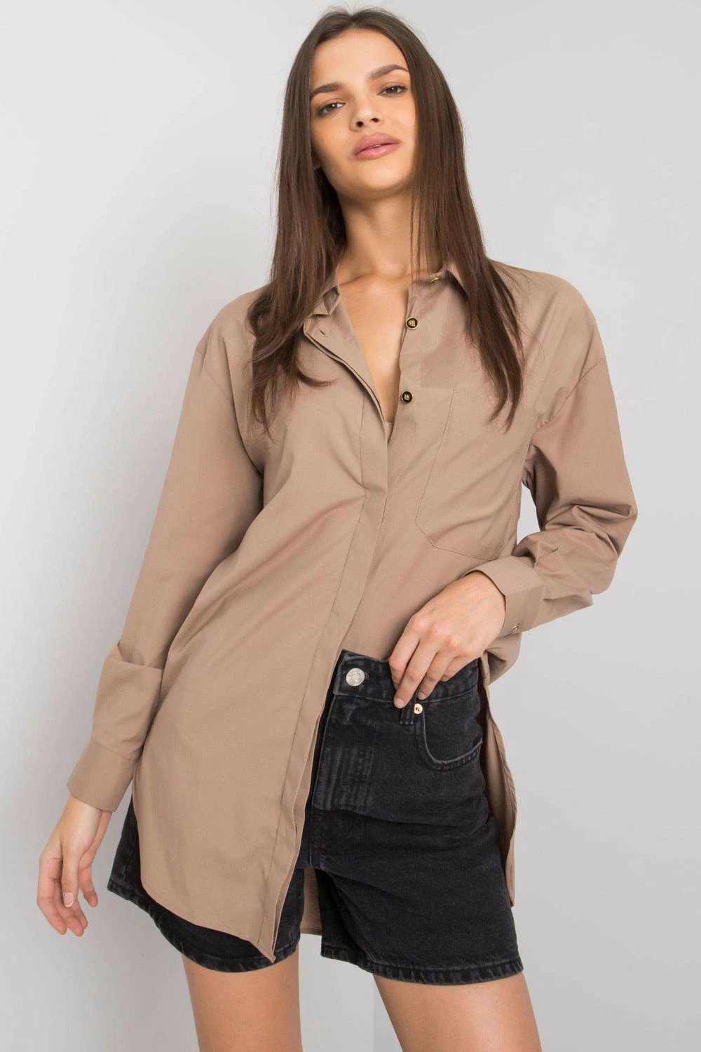 Këmishë për femra Ex Moda 160737, bezhë