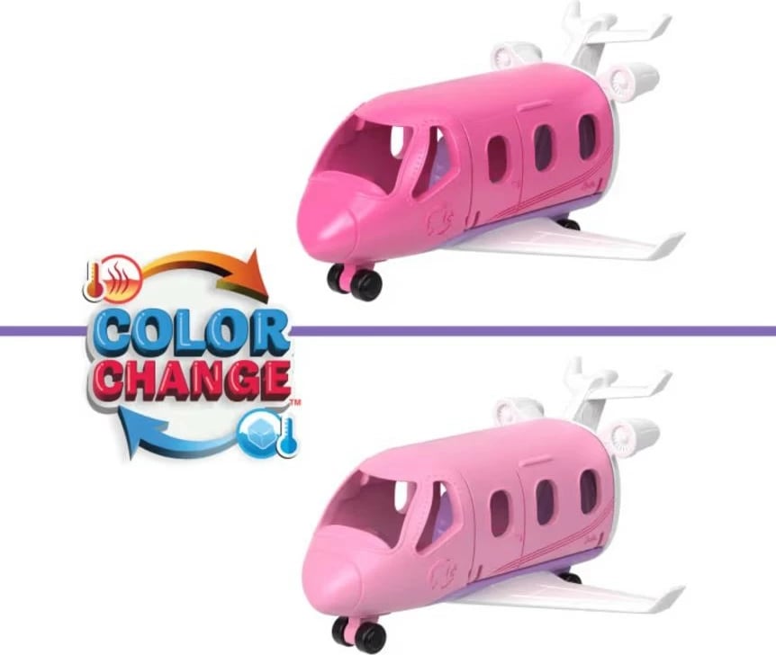 Set lodrash Barbie Mini Barbieland me avion dhe kukull, shumëngjyrësh