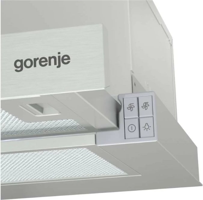 Aspirator kuzhine Gorenje TH62E3X, teleskopik, çelik, 60 cm Aspirator kuzhine Gorenje TH62E3X, teleskopik, çelik, 60 cm