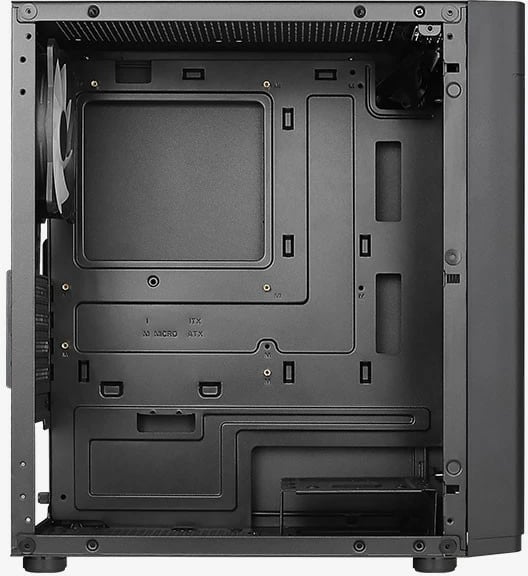 Kasë AeroCool Hexform TG FRGB, Mini Tower, Micro ATX/Mini ITX, e zezë Kasë AeroCool Hexform TG FRGB, Mini Tower, Micro ATX/Mini ITX, e zezë