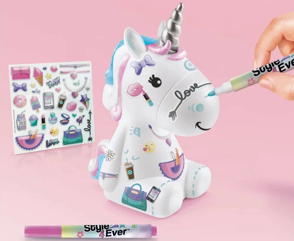 Set DIY figura ndriçuese njëbrirësh, Epee Glowing Decorozes, EP60047, shumëngjyrëshe