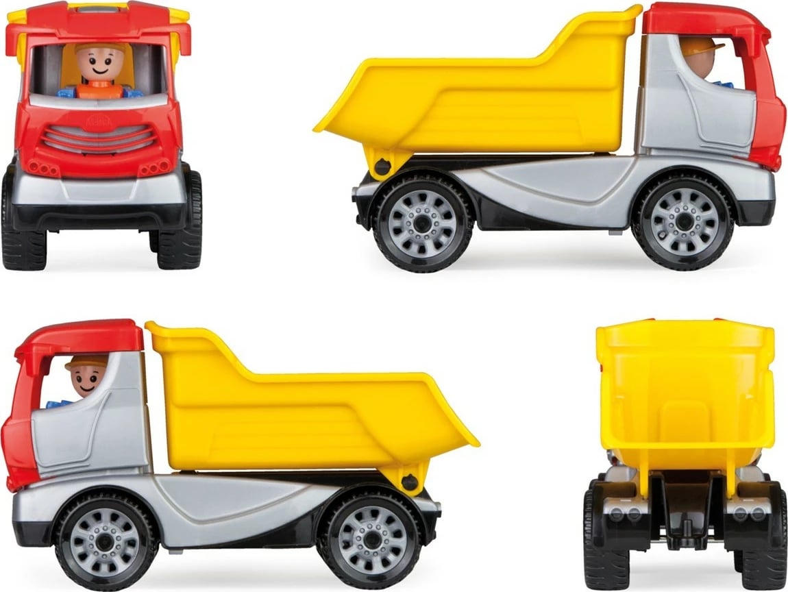 Kamion lodër Lena 01620, plastikë, 22cm, i kuq/verdhe/argjend/zi, në kuti Kamion lodër Lena 01620, plastikë, 22cm, i kuq/verdhe/argjend/zi, në kuti