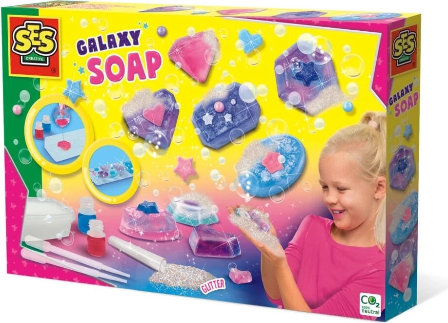 Set kreativ për krijim të sapunëve Galaxy SES Creative, shumëngjyrësh