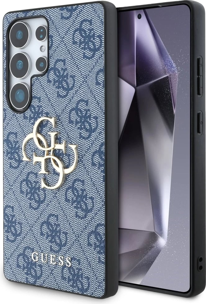 Mbështjellës Guess Big 4G Logo Classic Logo për Samsung Galaxy S25 Ultra, Kaltër