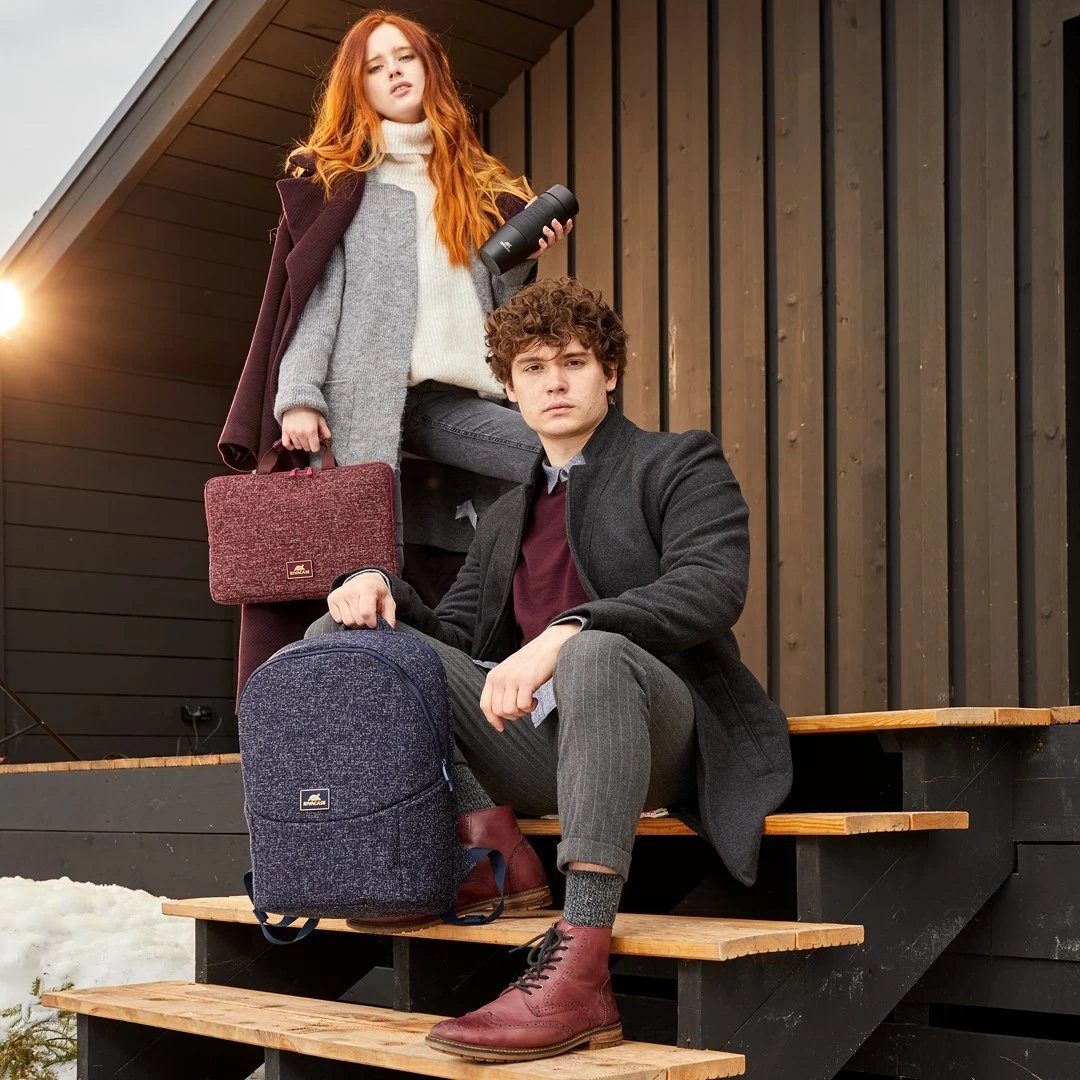 Mbështjellës laptopi RivaCase Anvik 13.3", me dorezë, i papërshkueshëm nga uji, i kuq