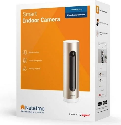 Kamerë sigurie IP Netatmo NSC01-EU, 4 MP, 1080p, për brenda, Alumini