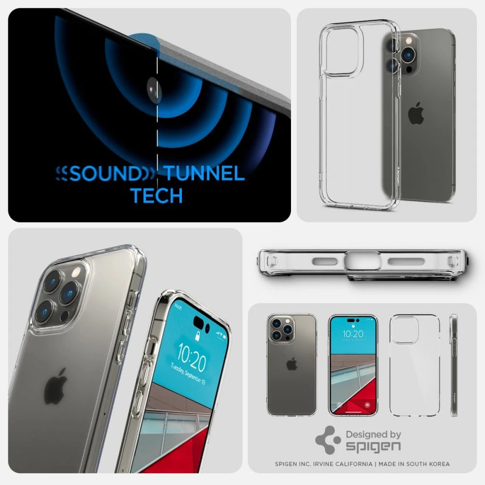 Mbështjellës Spigen Ultra Hybrid për iPhone 14 Pro, Matte Clear