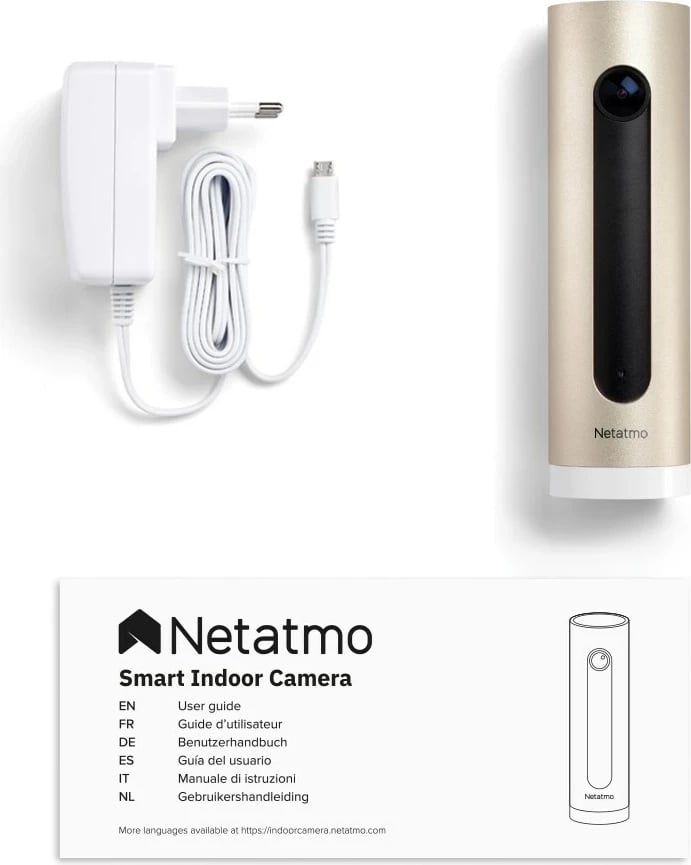 Kamerë sigurie IP Netatmo NSC01-EU, 4 MP, 1080p, për brenda, Alumini