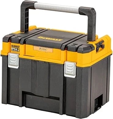 Kutia për vegla/pjesë të vogla DeWALT DWST83343-1 TSTAK 2.0, e Zezë