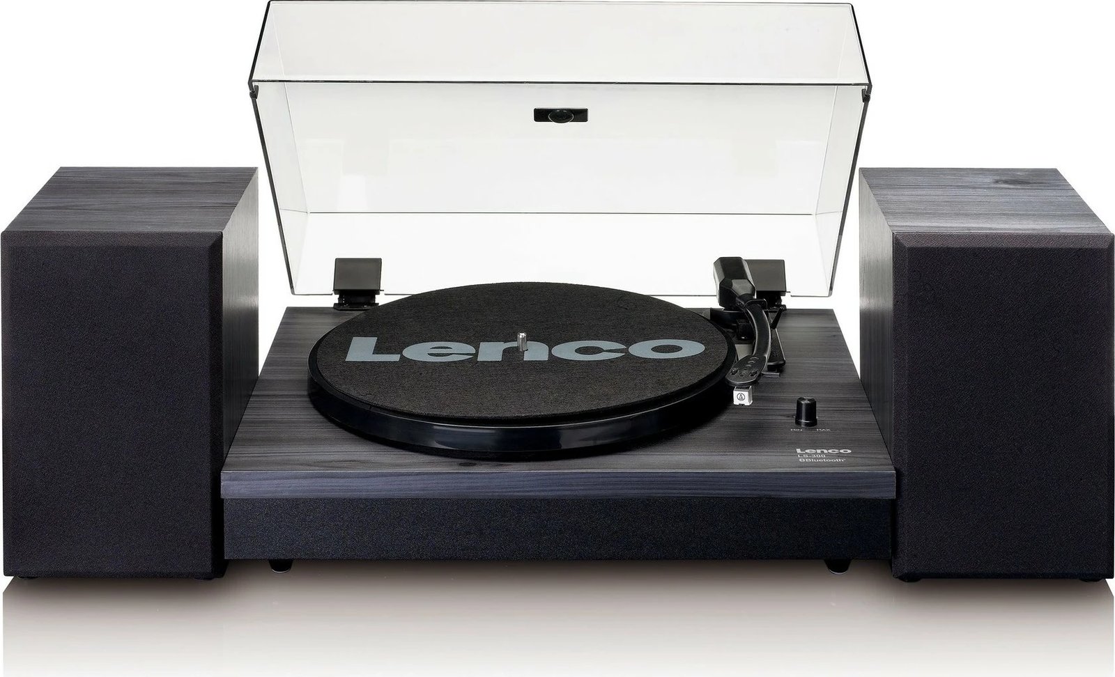 Gramafon Lenco LS-300, Bluetooth, 2 altoparlantë, druri, e zezë