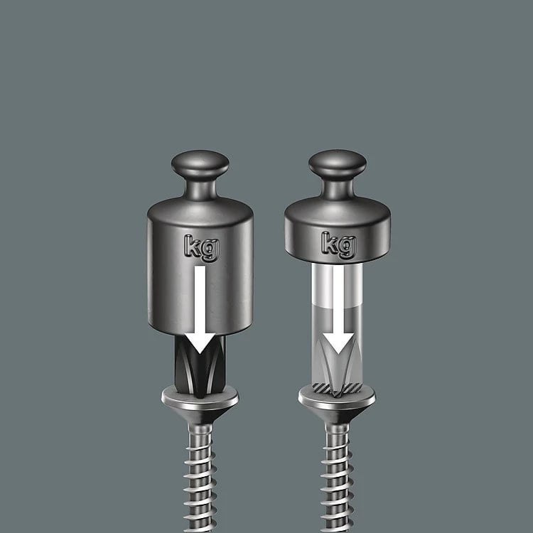 Set kaçavidash WERA 334/6 Kraftform, 6 copë, dorezë e zezë