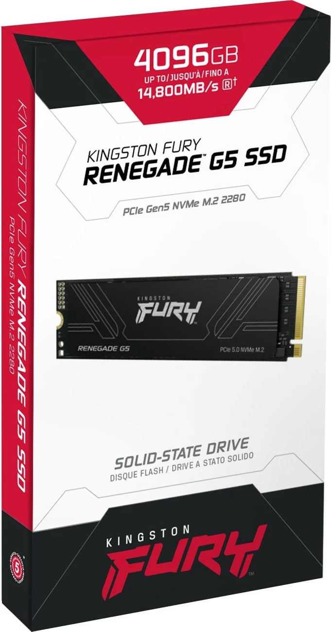 SSD M.2 Kingston FURY RENEGADE G5 4TB PCIe 5.0 NVMe