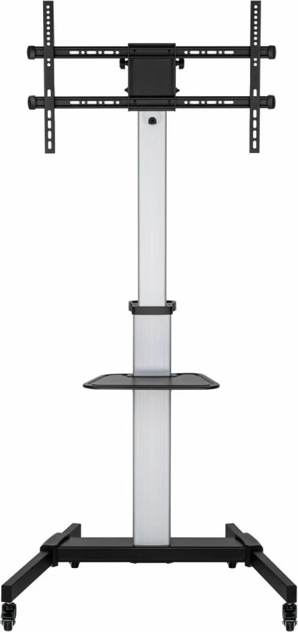 Mbajtës mobil për TV ART STO S-11-AL, për 37-86 inç, 50kg, alumini, zi/argjendtë