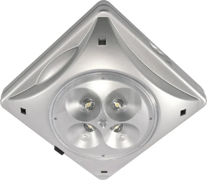 Dritë diellore Maclean MCE124, 4 LED, Sensor muzgu, Argjendtë