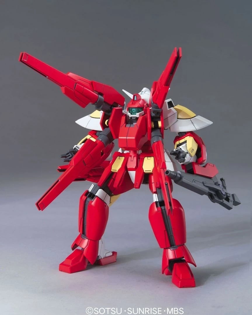 Figurë koleksionuese BANDAI HG 1/144 REBORNS GUNDAM, Bardhë, Kuq, Verdhë