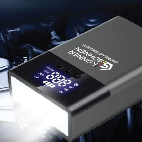 Pajisje startuese me kompresor Könner & Söhnen JSP-1200, E zezë