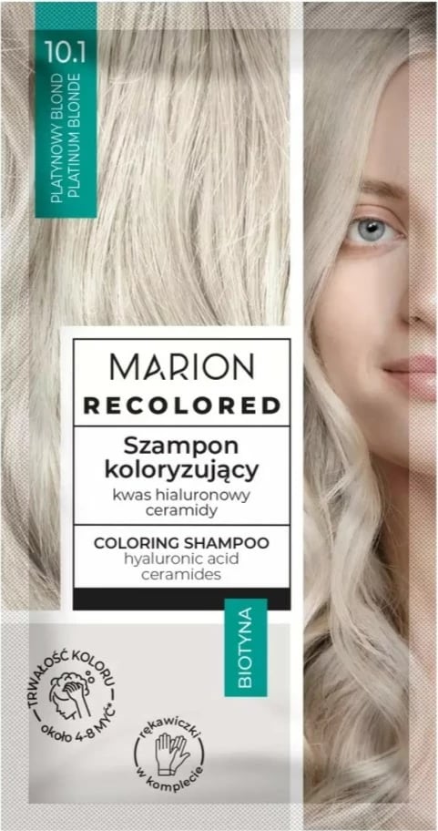 Shampon ngjyrues për femra Marion Recolored 10.1 Platinum Blonde, 35ml