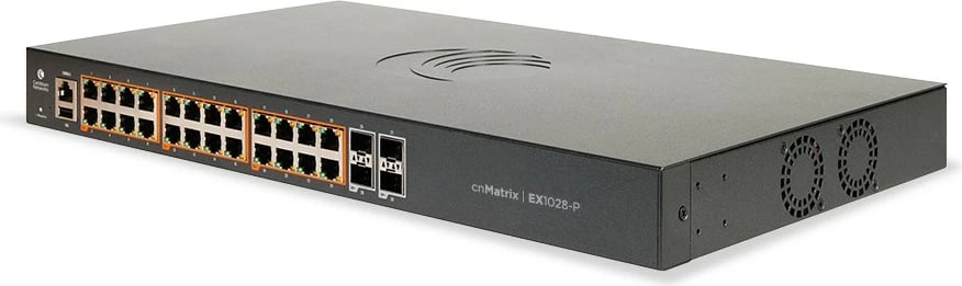 Switch Cambium Networks EX1028-P, Managed, L2/L3, Gigabit Ethernet, PoE, Rack mounting, 1U