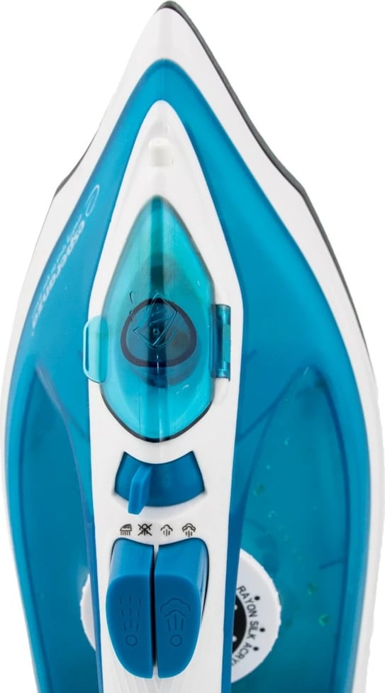 Hekur me avull Esperanza SLIDER EHI002, 2200W, pllakë qeramike, kaltër/bardhë Hekur me avull Esperanza SLIDER EHI002, 2200W, pllakë qeramike, kaltër/bardhë