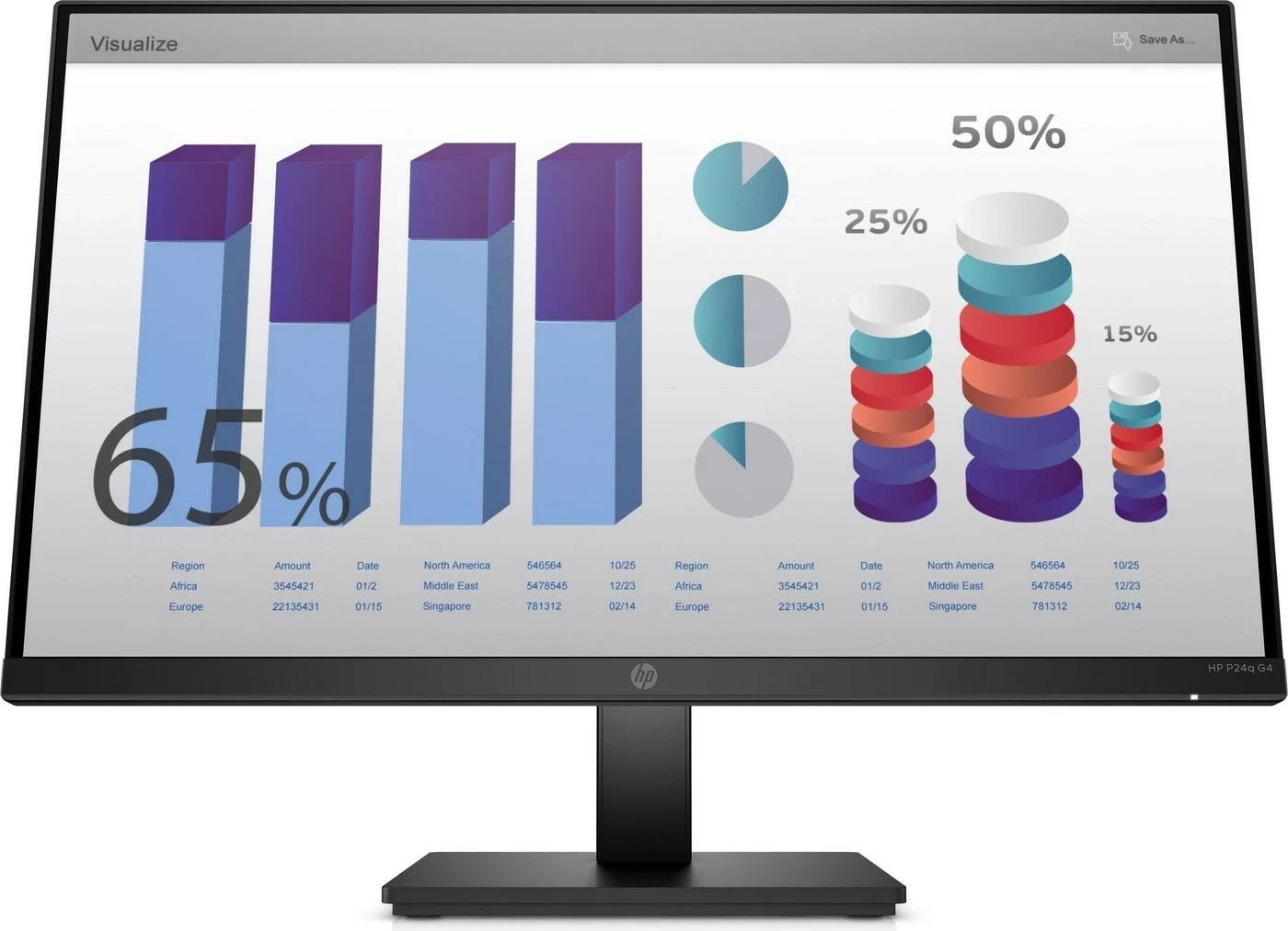 Monitor HP ProDisplay P24q G4, 23.8in QHD