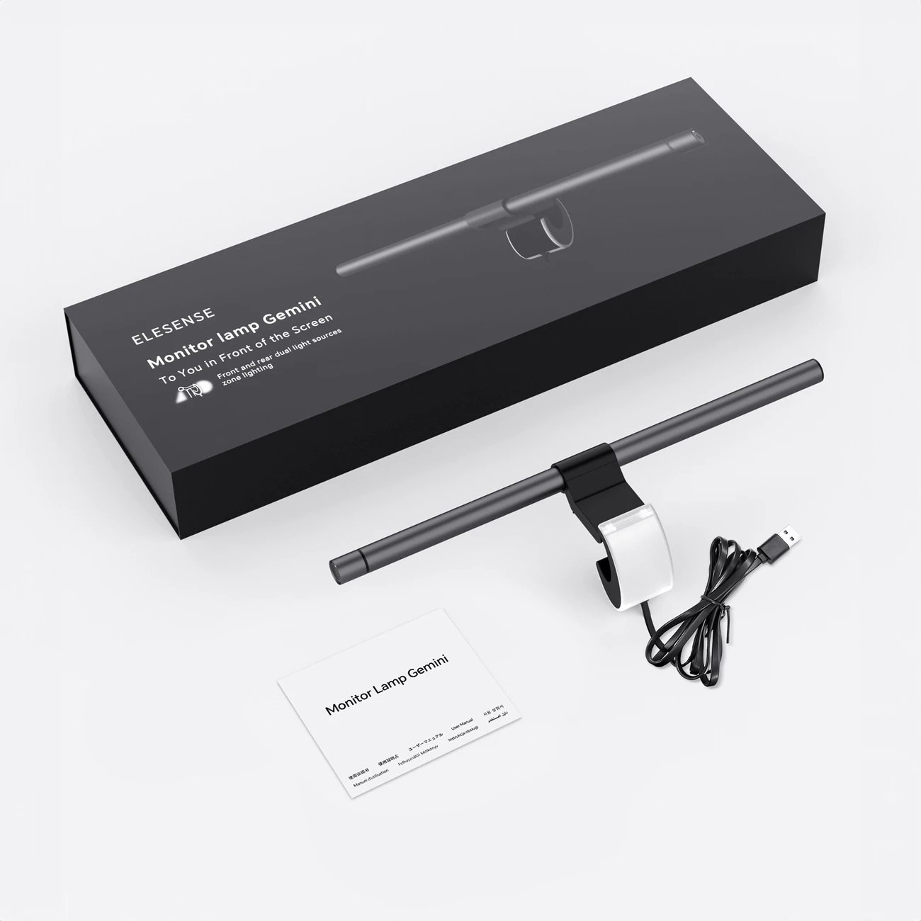 Llambë ekrani Elesense Choetech E1132, LED, 7W, 0.5m, USB-A, Gri