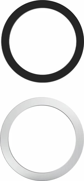 Unazë magnetike 2n1 Tech-Protect MMP-110 me MagSafe, argjendtë-e zezë, set prej 2 copë