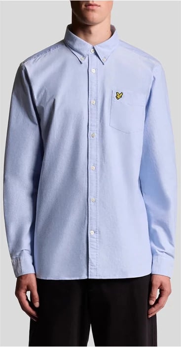 Këmishë Lyle & Scott, meshkuj, e kaltër e çelët