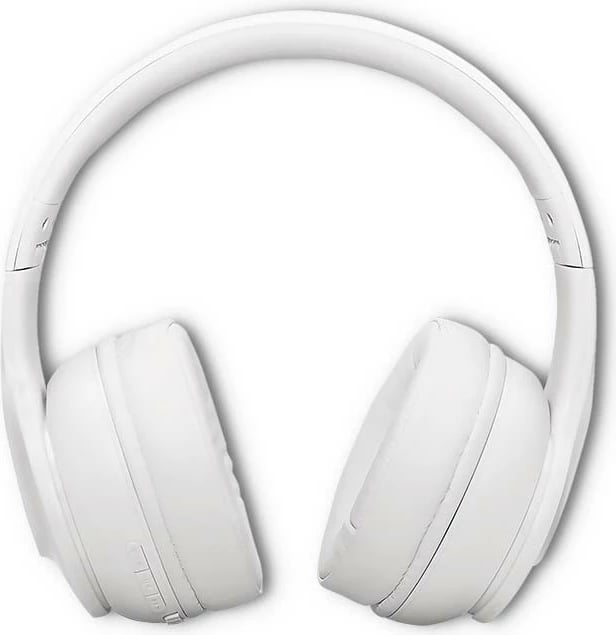 Kufje pa tela Qoltec 50845 me mikrofon, Bluetooth 5.0, Stereo, Bardhë