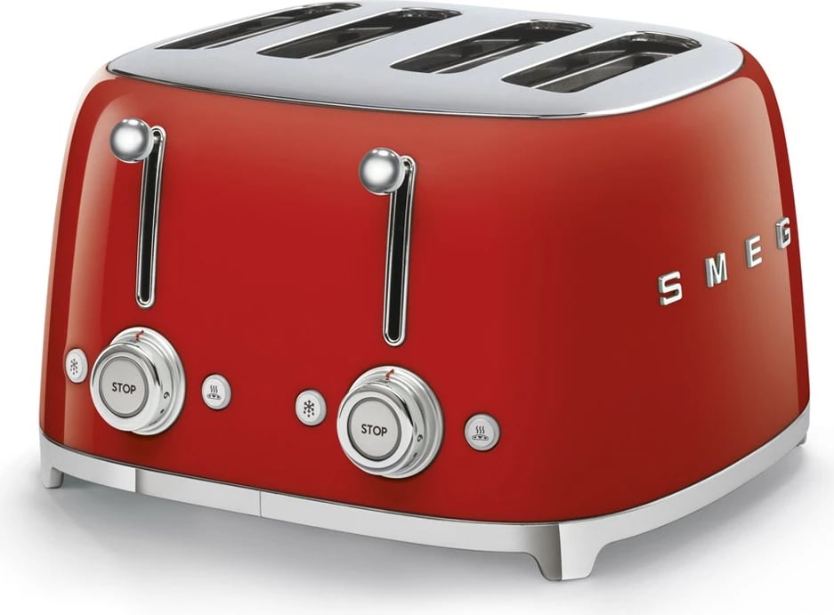 Toaster SMEG TSF03RDEU 4-hapësirësh, i kuq