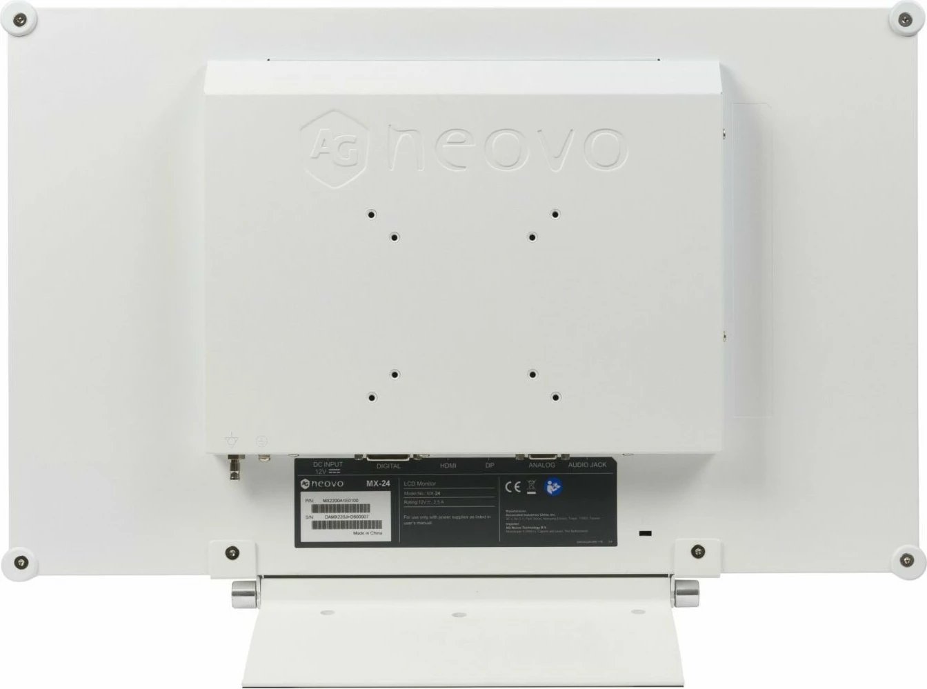 Monitor AG Neovo MX-24, 23.8", Full HD, LCD, Bardhë