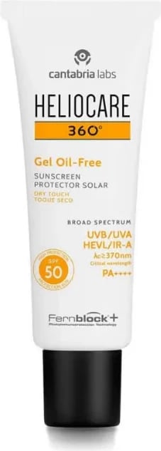 Krem mbrojtës për fytyrë HELIOCARE 360 Gel Oil Free SPF50, unisex, 50ml