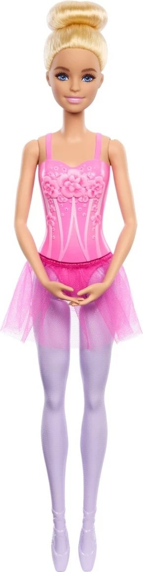 Kukull Barbie balerinë Mattel HRG33/HRG34, flokë të verdha, 32 cm, rozë