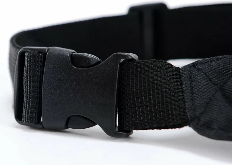 Çantë beli Hurtel për vrapim dhe aktivitete të jashtme, Canvas, e zezë