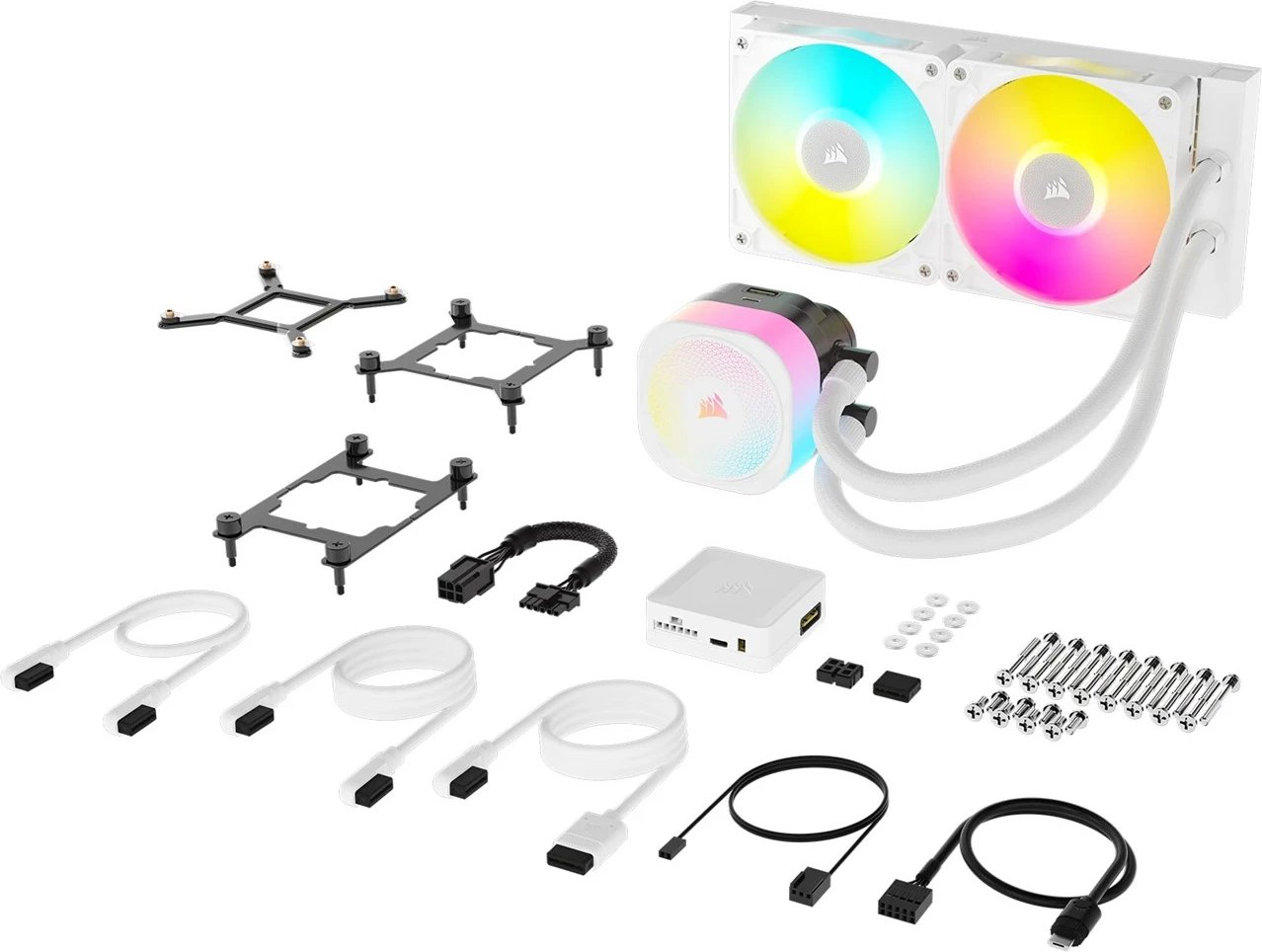 Ftohës Corsair iCUE LINK TITAN RX RGB, për procesor, i bardhë