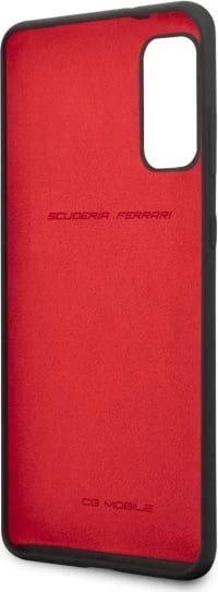Mbështjellës Ferrari Hardcase FESSIHCS62BK për Samsung Galaxy S20 G980, silikon, zi
