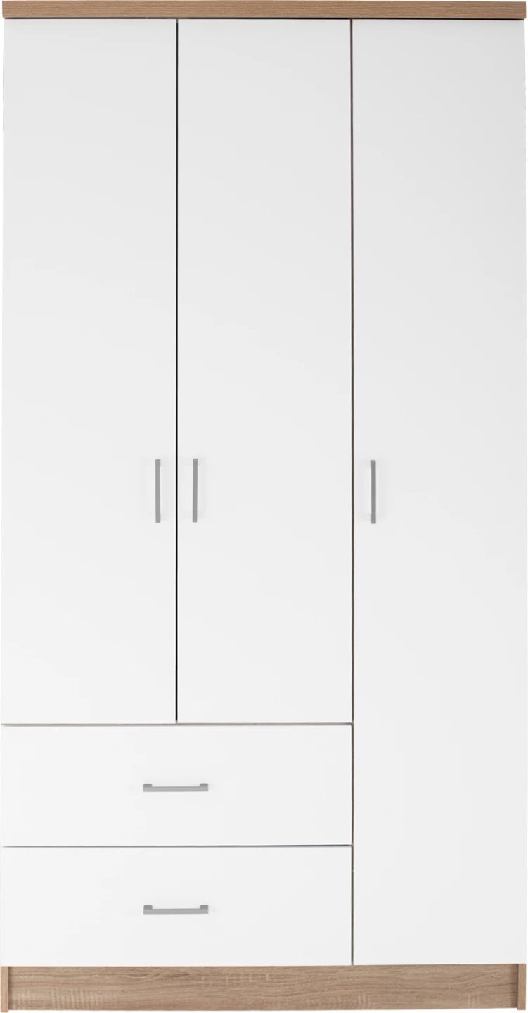 Dollap FH340.06, 89x42,5x181 cm, i kaftë/ i bardhë