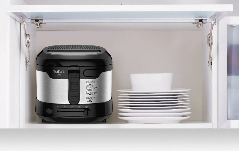 Friterë Tefal Uno M FF215D30, 1.8L, 1600W, inoks/zi