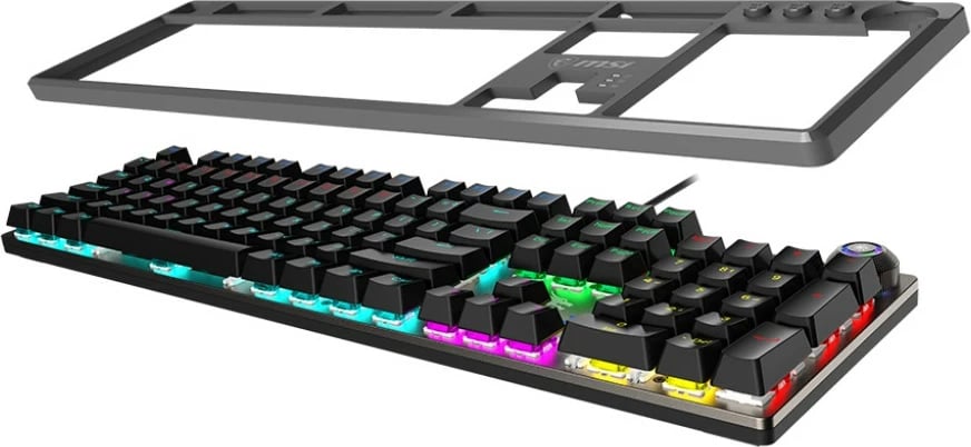 Tastierë gaming MSI FORGE GK-310 RED, mekanike, RGB, full-size, e zezë