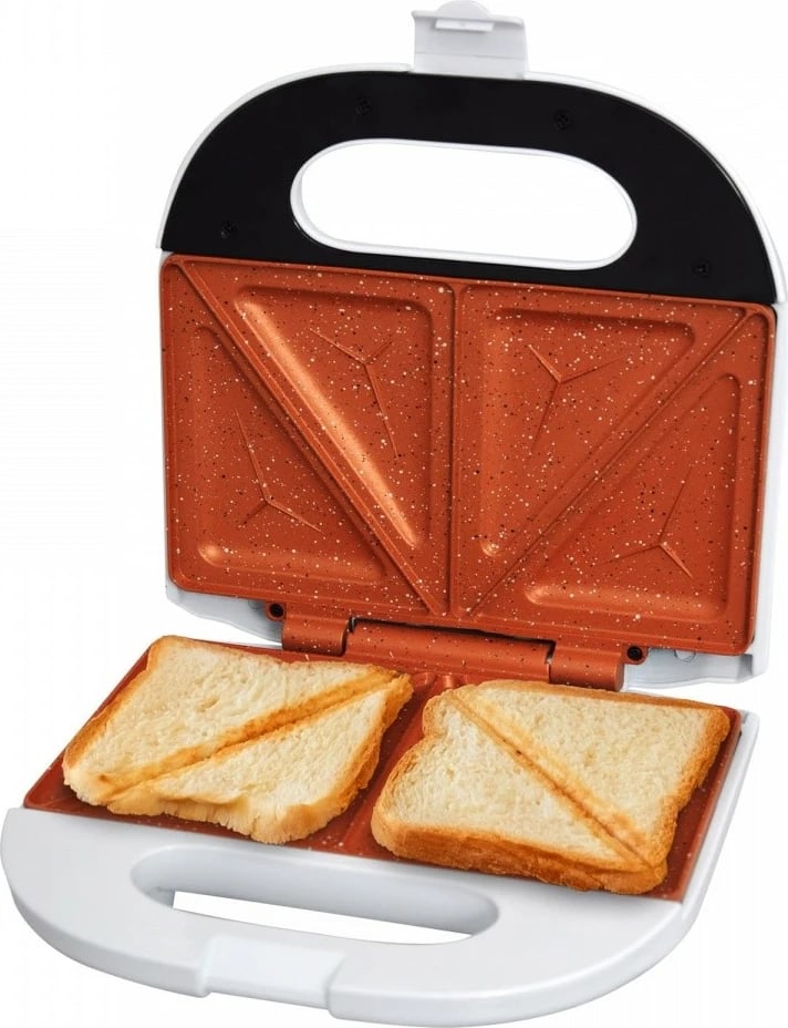 toster sanduiçesh, Eldom ST11BI, pllakë keramike, 750 W, 2 sanduiçe, i bardhë