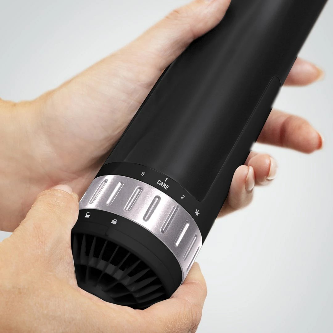 Furçë elektrike për flokë Rowenta Brush Activ' Dry & Style CF9550, 1000 W, e zezë