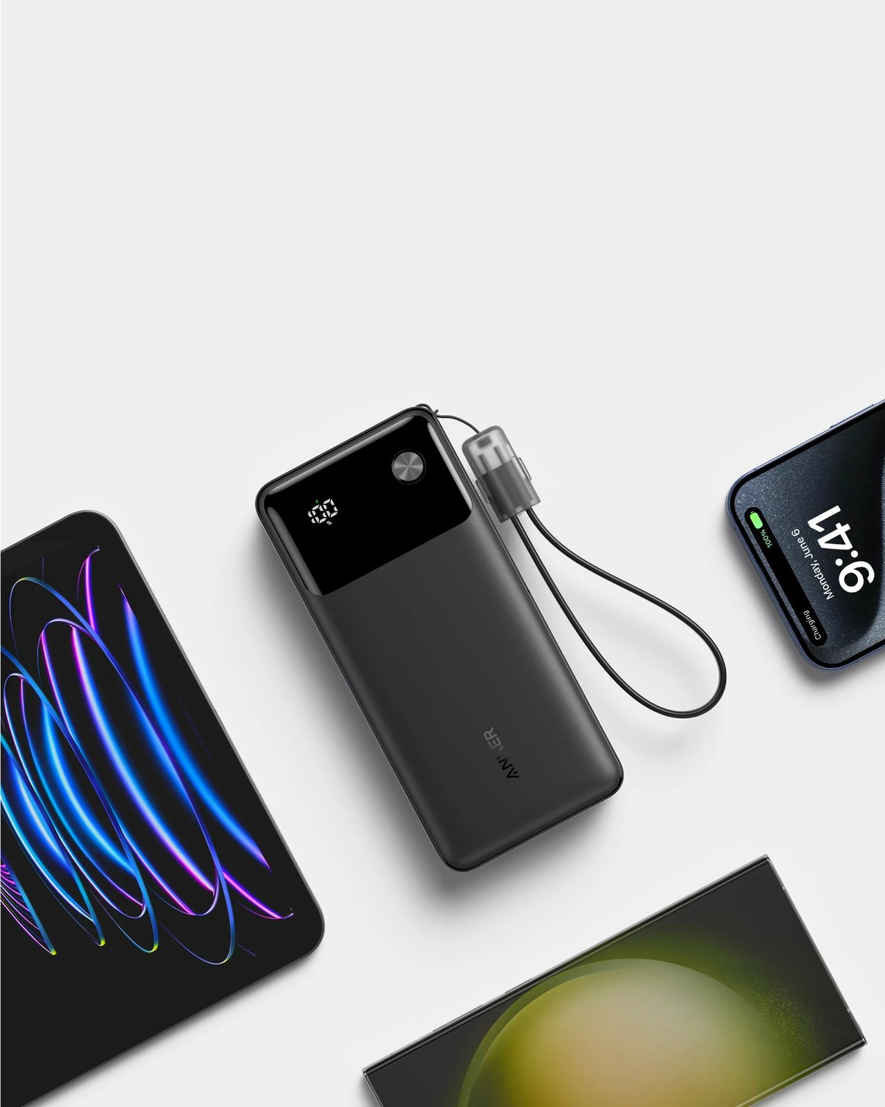 Powerbank Anker A1384G11, 20000 mAh, Power Delivery, 30 W, Ngjyrë e zezë